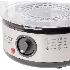Пароварка Endever Vita-173 черный/стальной, 6 л, ярусы - 3, 800 Вт, механическое