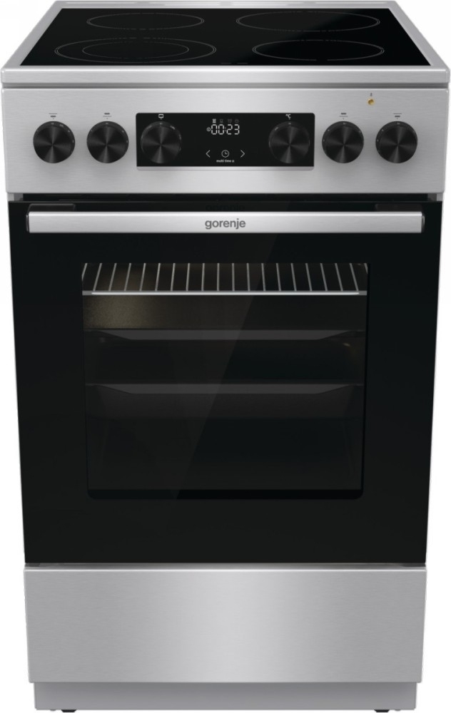 Плита электрическая Gorenje GEC5C40XC нержавеющая сталь, конфорок 4 шт, духовка 70 л, 50 см x 85 см x 59.4 см