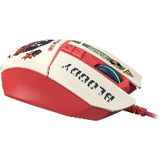 Мышь проводная A4Tech Bloody W63 Max Proxy Boom бежевый/красный, 12000 dpi, USB, кнопки - 9