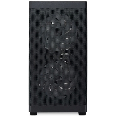 Компьютерный корпус без блока питания HSPD M320, Mesh Mini-tower, черный, slide TG, 0.45 SPCC, 2x140мм ARGb+1x120мм ARGb mATX, mITX 160/340/184мм 2x2.5