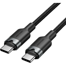 Кабель Vention USB 2.0 CM/CM - 2м. черный 3А PD60W
