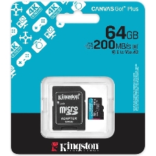 Флеш карта microSDXC 64Gb Kingston SDCG4/64Gb Canvas Go! Plus + adapter
