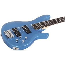 Бас-гитара SCHECTER C-5 DELUXE SMLB бас-гитара 5-струнная, Satin Metallic Light Blue (SMLB)