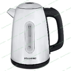 Чайник электрический Starwind SKS3210 1.7 л, 2200 Вт, серебристый (корпус: металл)