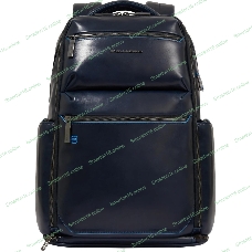 Рюкзак для ноутбука Piquadro Blue Square CA6592B2BM/BLU2, кожа, темно-синий