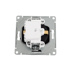 Механизм розетки 1-м СП AtlasDesign 16А IP20 с заземл. защ. шторки с крышкой карбон