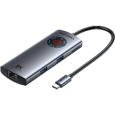 USB-концентратор Vention TQZHB, USB Type-C, USB/HDMI/RJ-45/USB Type-C, USB Type-C