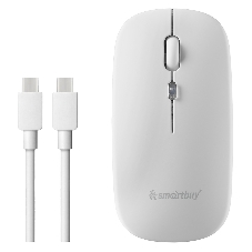 Мышь беспроводная Dual BT+USB с зарядкой Smartbuy X31 белая (SBM731DW) /100.  