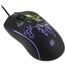 Мышь проводная Oklick 702G черный, 3600 dpi, USB, кнопки - 4