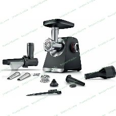 Мясорубка электрическая Bosch MFWS650B черный, 2100 Вт, 3.5 кг/мин, реверс, защита от перегрузки, насадки - 5
