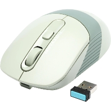 Мышь беспроводная A4Tech Fstyler FB10C зеленый, 2000 dpi, радиоканал, Bluetooth, USB, кнопки - 4