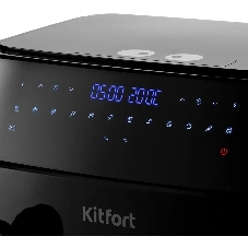 Аэрогриль Kitfort КТ-2250 черный, 1750 Вт, 9 л, сенсор, 12 программ