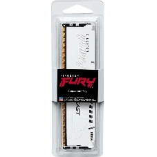 Оперативная память Kingston Fury Beast White, DDR5, 16Gb (1x16 Gb), 6800 MHz, CL34, радиатор, белый