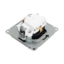 Механизм розетки 1-м СП AtlasDesign 16А IP20 с заземл. защ. шторки с крышкой карбон