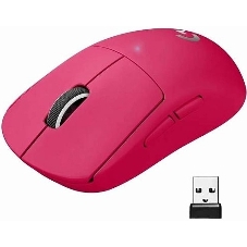 Мышь беспроводная Logitech G PRO X SUPERLIGHT розовый, 25600 dpi, радиоканал, USB, кнопки - 5