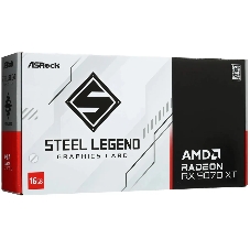 Видеокарта ASRock Radeon RX 9070 XT Steel Legend 16GB RX 9070XT, HDMI, DP*3, 16G, D6