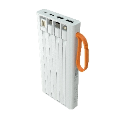 Портативный аккумулятор More choice (4620202550545) PB22-10 с кабелем 2USB 2.1A - 10000mAh белый
