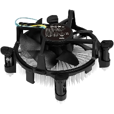 Кулер KingPrice KPAC-65-PWM3 92x92x25мм Soc-1200/1150/1151/1155 черный 4-pin 18-35dB Al 65W 140gr Ret
