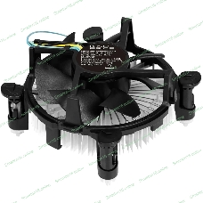 Кулер KingPrice KPAC-65-PWM3 92x92x25мм Soc-1200/1150/1151/1155 черный 4-pin 18-35dB Al 65W 140gr Ret