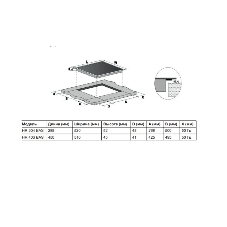 Электрическая варочная поверхность Hotpoint HR 3O4 BAS, 2 конфорки, с зоной расширения, стеклокерамика, 3200 Вт