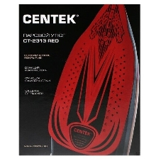 Утюг Centek CT-2313 красный, 2400 Вт, 50 г/мин, 185 г/мин, 350 мл