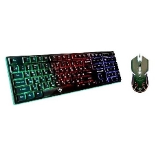 Комплект клавиатура+мышь Nakatomi KMG-2305U проводной, USB, 1600 DPI, черный