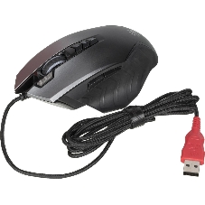 Мышь проводная A4Tech Bloody J95s серый, 8000 dpi, USB, кнопки - 9