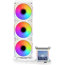 Система жидкостного охлаждения Lian-Li Galahad II LCD 360 SL-INF ARGB G89.GA2ALCD36INW.00 белый 120мм алюминий+медь 1200rpm 29db 4-pin