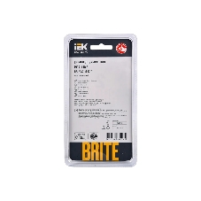 Рамка 2-местная IEK BRITE РУ-2-1-БрА металл алюминий