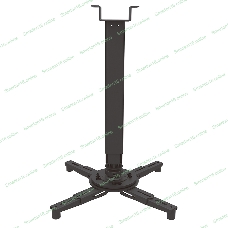 Потолочный комплект для проектора Wize Pro PRXL47A длина штанги 117,7-200,7 см, расстояние между крепежными отверстиями 404 мм,наклон +/-11°,вращение 360°, до 100 кг,черный