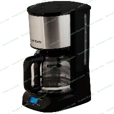 Кофеварка капельного типа Endever Costa-1044, мощность 800 Вт, -стальной/черный, объем 1,5л, LCD дисплей, по 4 шт/уп