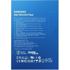 Накопитель SSD Samsung 990 EVO Plus, 4 ТБ, M.2 2280, PCIe 4.0 x4, NVMe 2.0, R/W 7250/6300