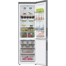 Холодильник Haier C2F637CXRGU1 нержавеющая сталь, двухкамерный, 278/108л, морозилка снизу, No Frost