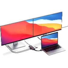 Док-станция Satechi ST-TCDMMAM, USB Type-C, USB/USB Type-C/HDMI/RJ-45,SD/microSD,USB Type-C