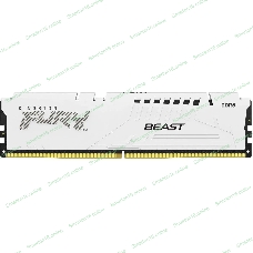Оперативная память Kingston Fury Beast White, DDR5, 16Gb (1x16 Gb), 6800 MHz, CL34, радиатор, белый