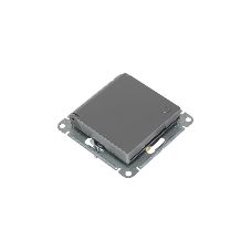 Механизм розетки 1-м СП AtlasDesign 16А IP20 с заземл. защ. шторки с крышкой сталь SchE ATN000946