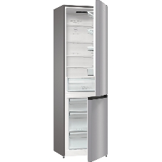 Холодильник Gorenje NRK6201ES4 серебристый двухкамерный 235/96 л морозилка снизу, No Frost