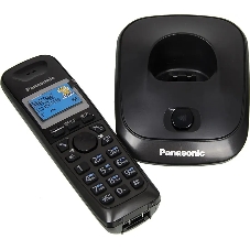Телефон беспроводной (DECT) Panasonic KX-TG2511RUT (титан) АОН, Caller ID,спикерфон на трубке,переход в Эко режим одним нажатием