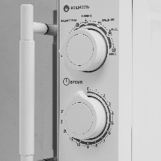 Микроволновая печь BBK 20MWS-771M/WM белый, 20 л, 700 Вт, переключатели - поворотный механизм