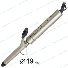 Щипцы для завивки волос DELTA LUX DE-5400 серый, 19 мм, 210 °C, 4 режима