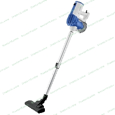 Пылесос вертикальный BBK BV2512 белый/синий, питание от сети, 100 Вт, уборка сухая, пылесборник 0.5 л