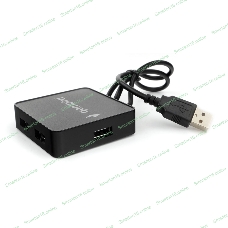 Концентратор USB 2.0 Gembird UHB-242, 4 порта, блистер, черный
