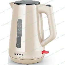 Чайник электрический Bosch TWK1M127 бежевый, 1.7 л, 2400 Вт