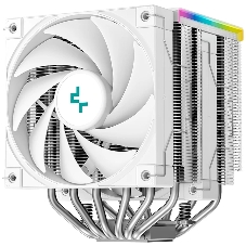 Кулер для процессора DEEPCOOL AK620 DIGITAL SE WH LGA20XX/1700/1200/115X/AM5/AM4 (9шт/кор, TDP 260W, PWM, DUAL Fan 120мм, 6 тепл. трубок, ARGb, белый) RET (R-AK620-WHADMN-GJD)