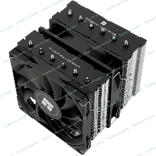 Кулер для процессора Thermalright Royal Knight 120 SE (4-pin PWM, 155мм, Ni/Cu, 6x6мм, 2x120мм, 66.17CFM/59CFM, 25.6dBA/26.1dBA, 1500RPM/1800RPM, S: 1200, 1700, 1851, 115X, AM4, AM5, silver, black)
