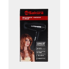 Фен Sakura SA-4042BK черный, 2000-2200 Вт, компактный