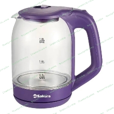 Чайник электрический SAKURA SA-2736V 1.8 л, стекло точечная подсв