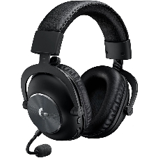 Гарнитура проводная с микрофоном Logitech Pro X LIGHTSPEED черный мониторные BT оголовье (981-000907)