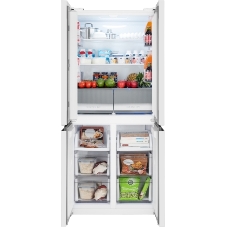 Холодильник Weissgauff WCD 450 W NoFrost Inverter белый трехкамерный 287/163л морозилка снизу, No Frost, Side by Side