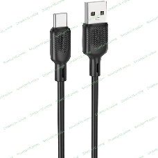 Кабель BOROFONE (6941991115554) BX113 USB 3.0A для Type-C черный 3 м